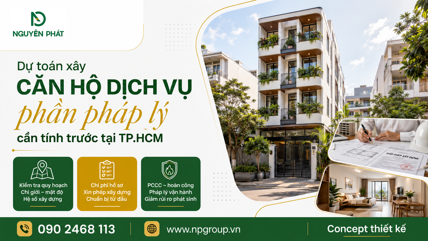 Nên so sánh báo giá xây căn hộ dịch vụ theo cùng phạm vi