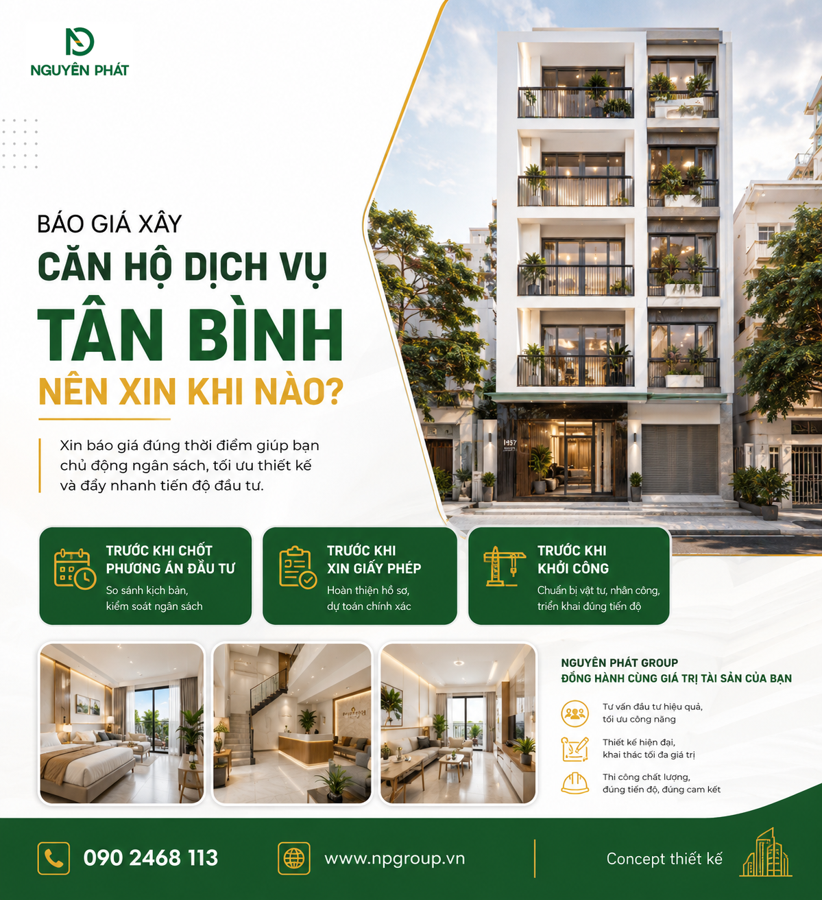 Giá xây nhà cho thuê Tân Bình không nên nhìn mỗi mét vuông