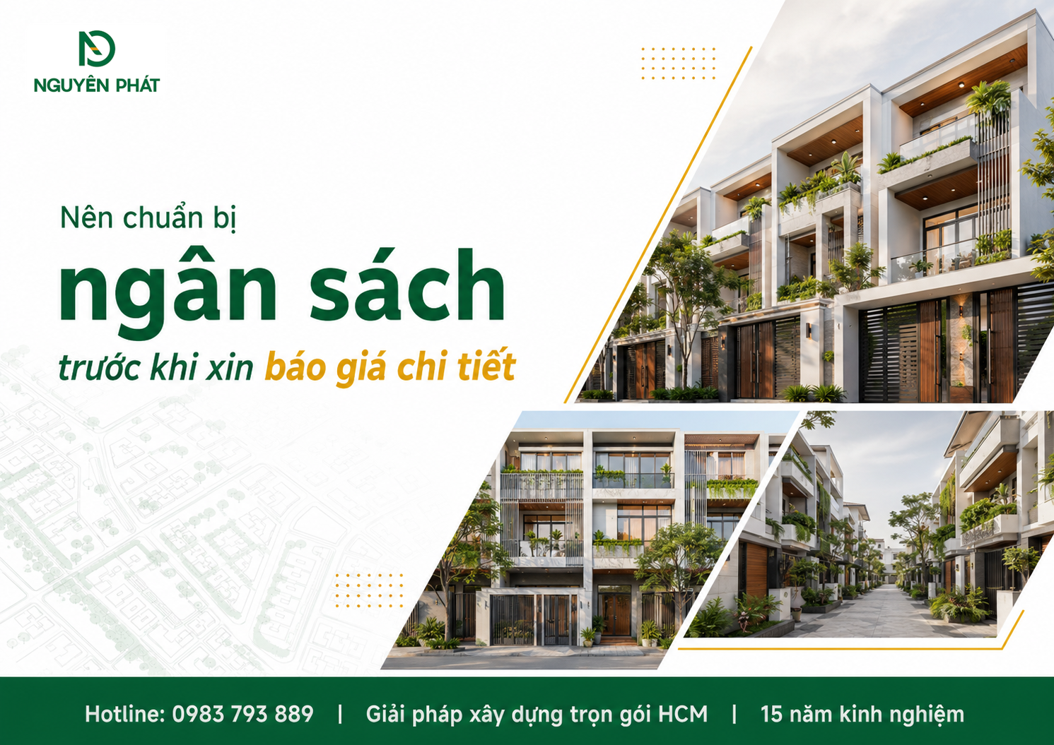 Nên chuẩn bị ngân sách trước khi xin báo giá chi tiết