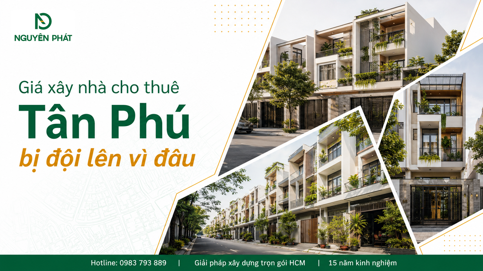 Giá xây nhà cho thuê Tân Phú bị đội lên vì đâu
