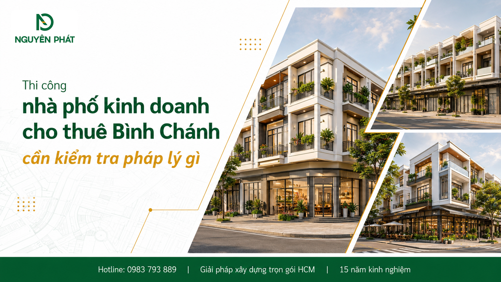 Thi công nhà phố kinh doanh cho thuê Bình Chánh cần kiểm tra pháp lý gì