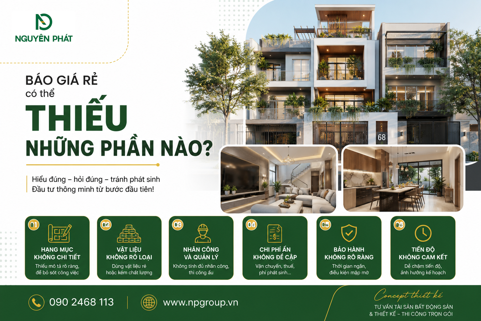 Báo giá rẻ có thể thiếu những phần nào