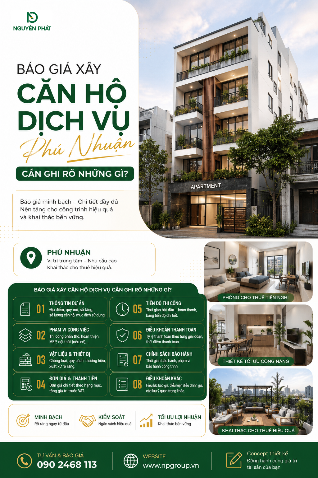 Phạm vi thi công phải chốt trước khi ký hợp đồng