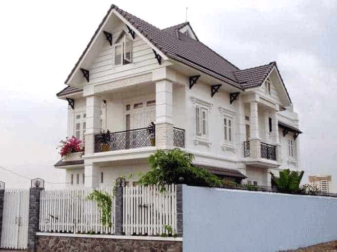 Thiết kế 2 tầng 4 phòng ngủ mái thái có chi phí thực hiện cao