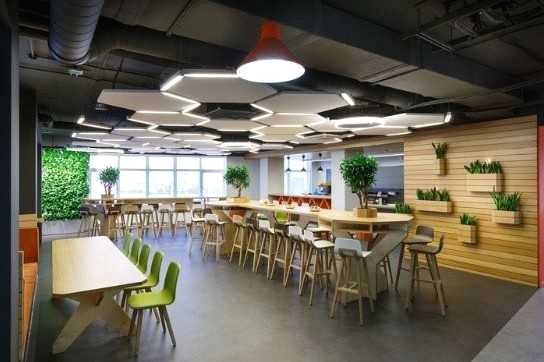 Thiết kế văn phòng theo phong cách gần gũi với thiên nhiên